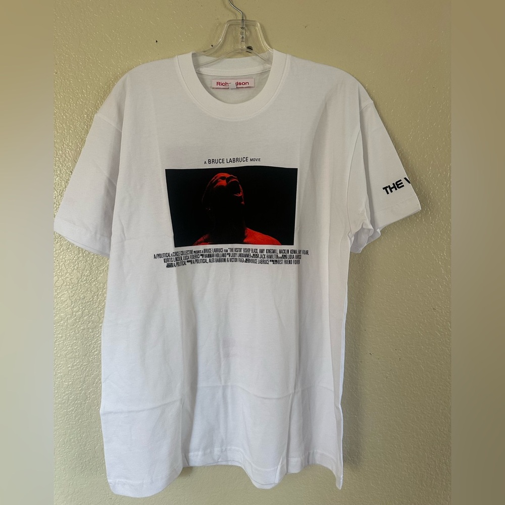 Richardson X A Political X Bruce Labruce The Vistitor T Shirt Mens Size M White